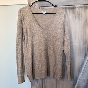 Brown/white/cream sweater